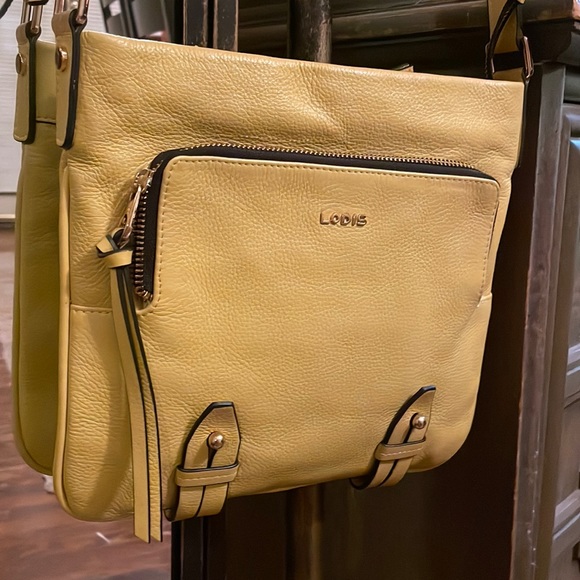 Lodis Bags Lodis Yellow Ellie Leather Crossbody Poshmark
